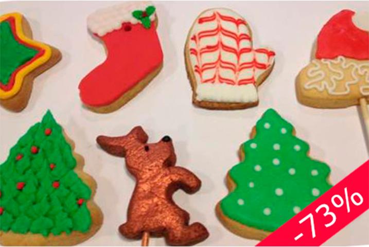 Taller de decoración de galletas de Navidad. Precio especial para alumnos!